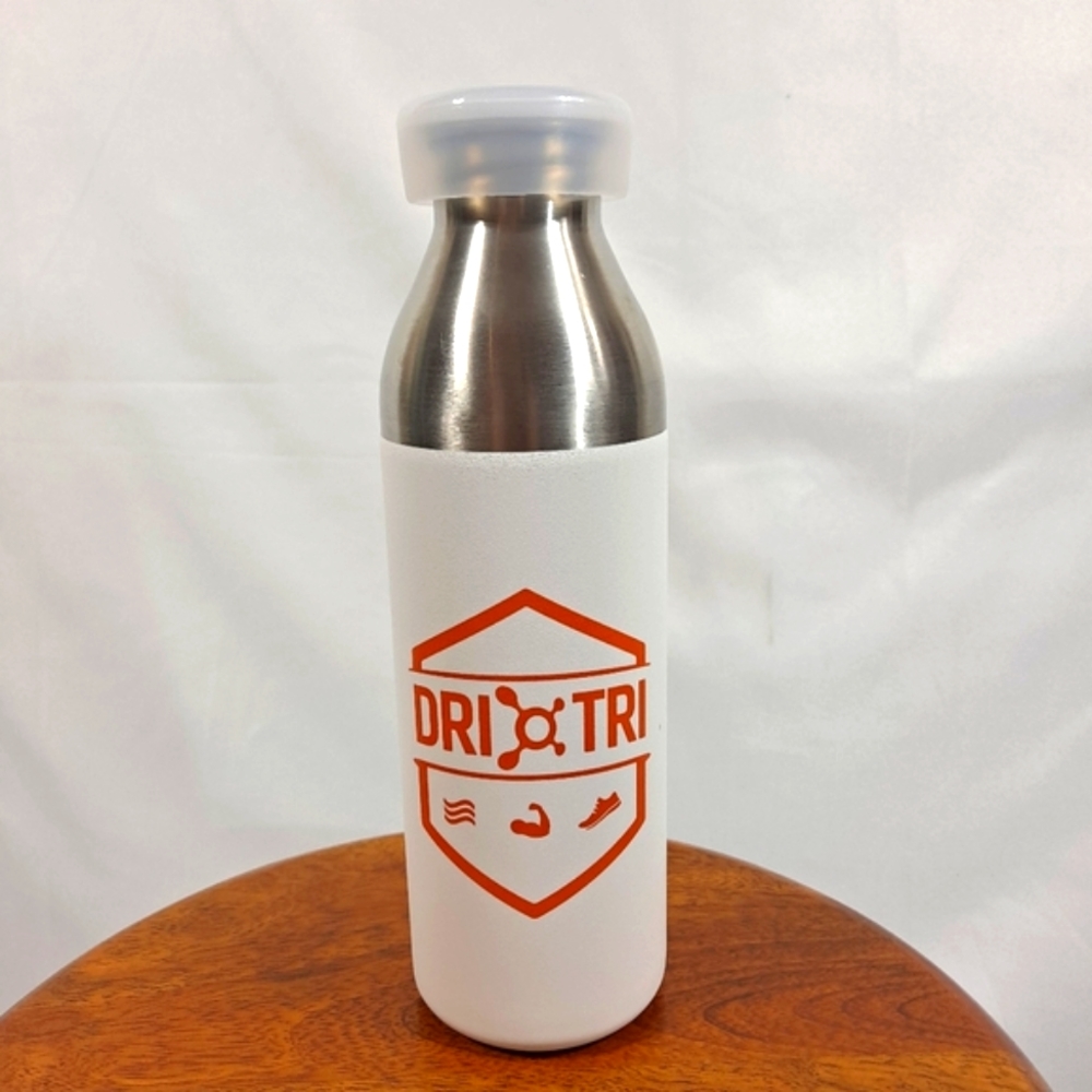 Orangetheory White Dri Tri Stainless Steel 25oz Water bottle